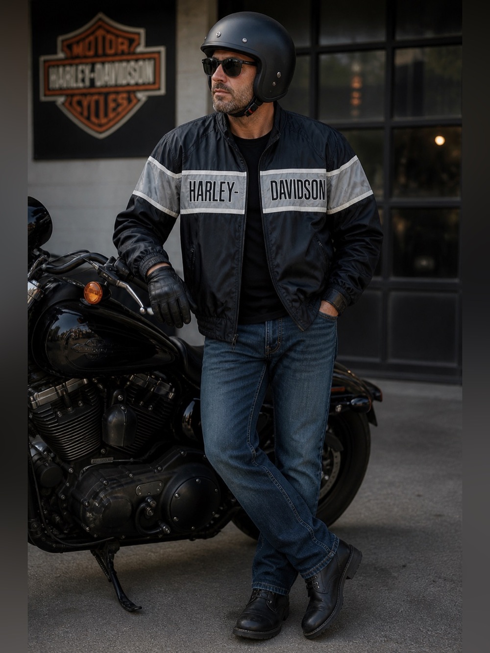 Harley-Davidson Racing Jacket with Iconic Logo Sz 3XL